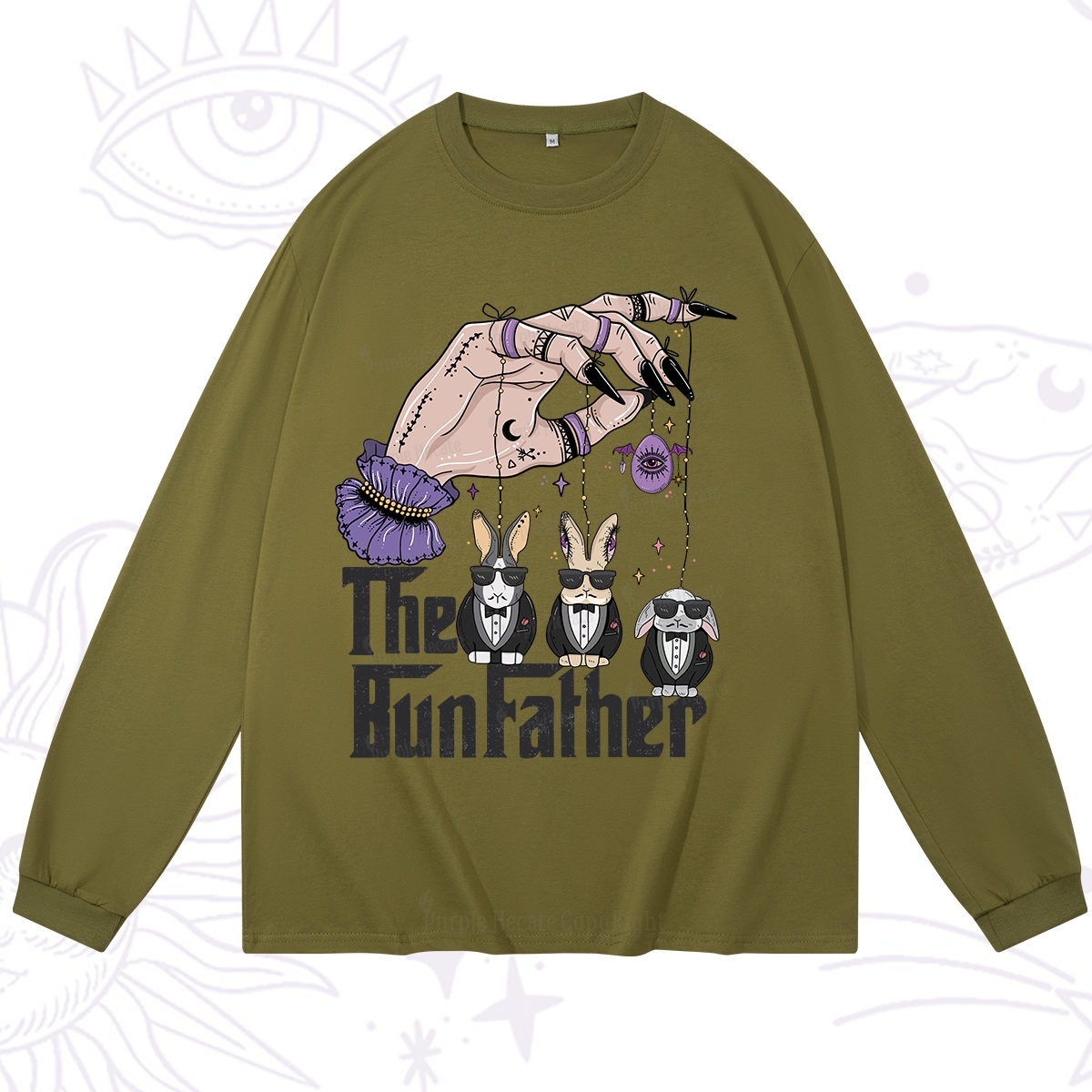 Purplehecate The Bunfather Easter Long Sleeve T-Shirt