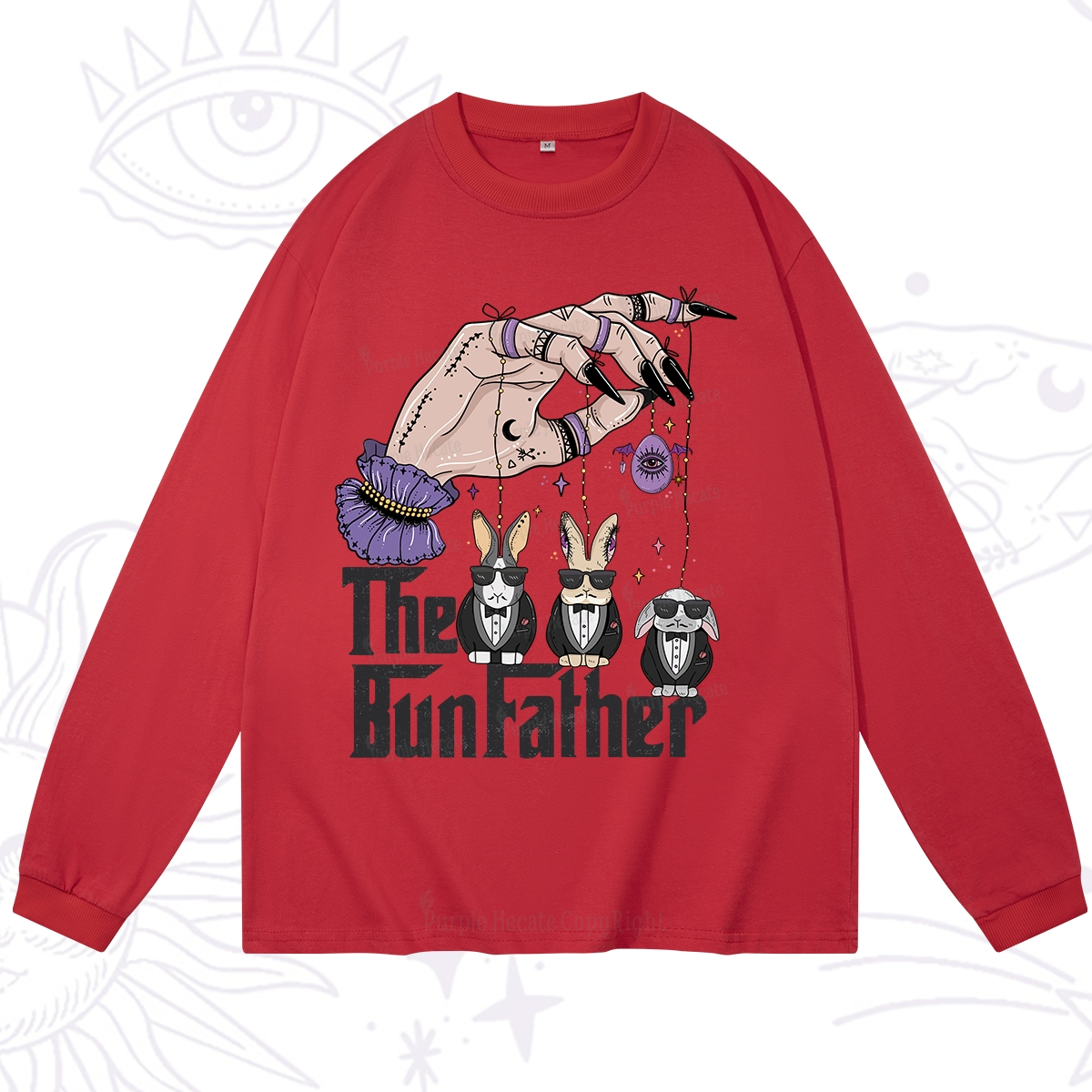 Purplehecate The Bunfather Easter Long Sleeve T-Shirt