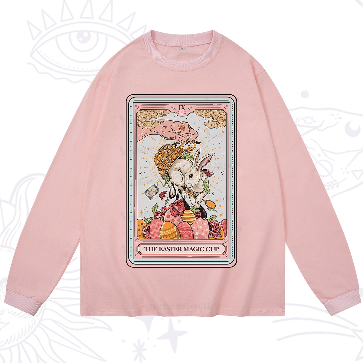 Purplehecate The Easter Magic Cup Tarot Long Sleeve T-Shirt