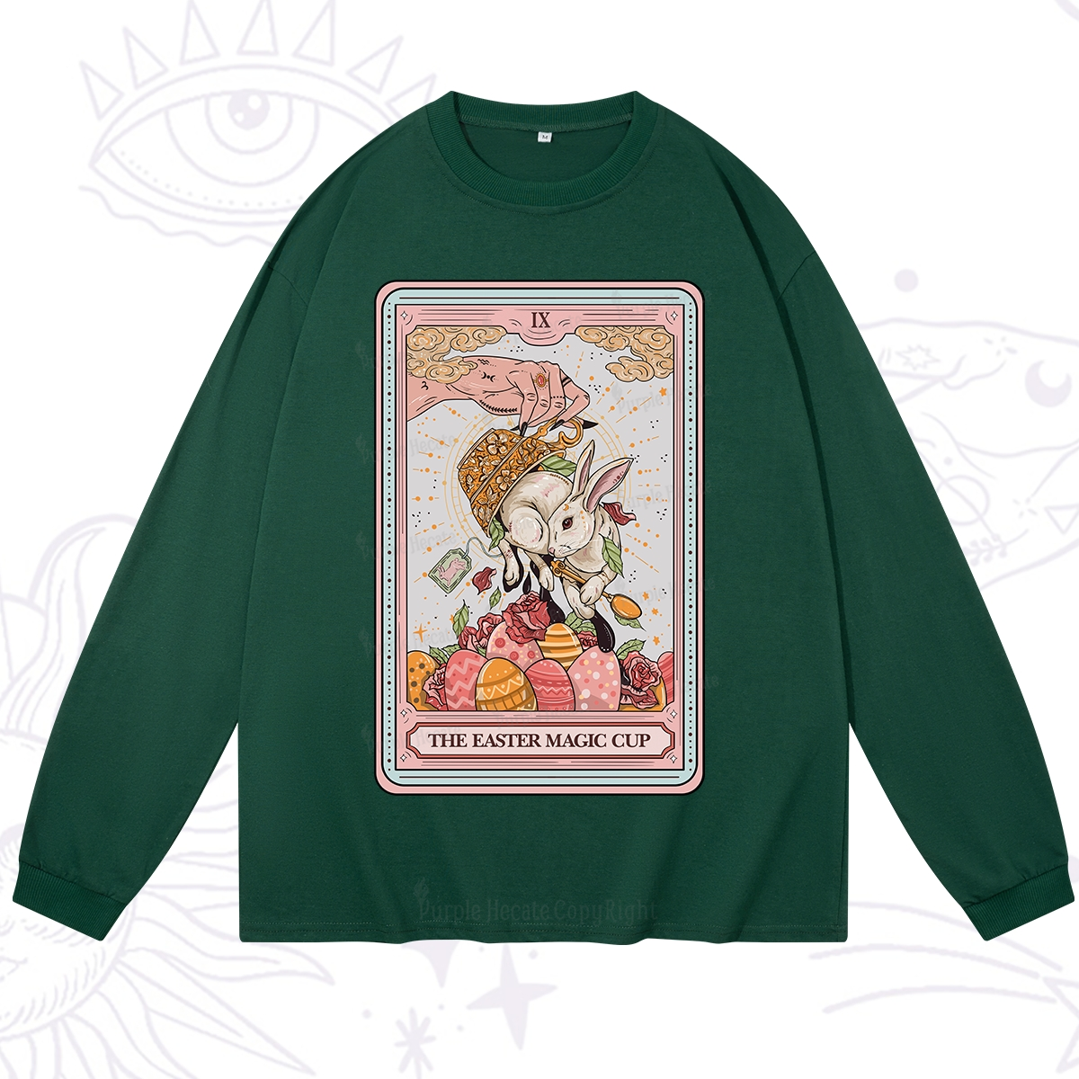 Purplehecate The Easter Magic Cup Tarot Long Sleeve T-Shirt