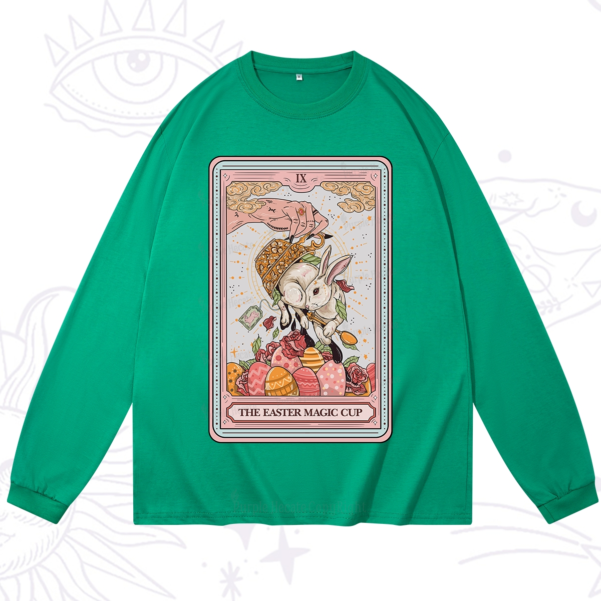 Purplehecate The Easter Magic Cup Tarot Long Sleeve T-Shirt