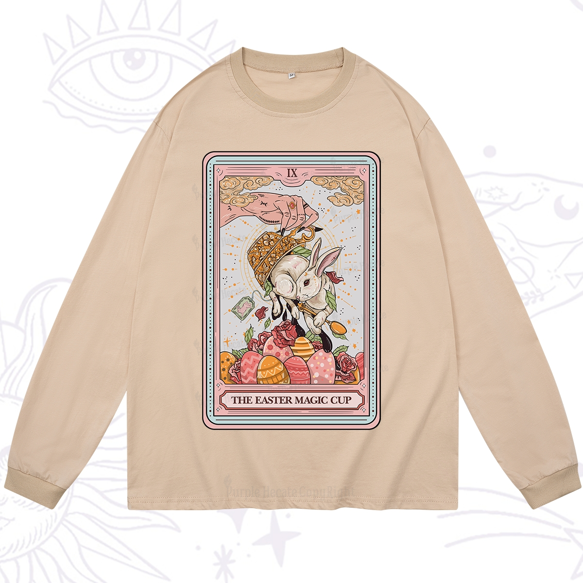 Purplehecate The Easter Magic Cup Tarot Long Sleeve T-Shirt