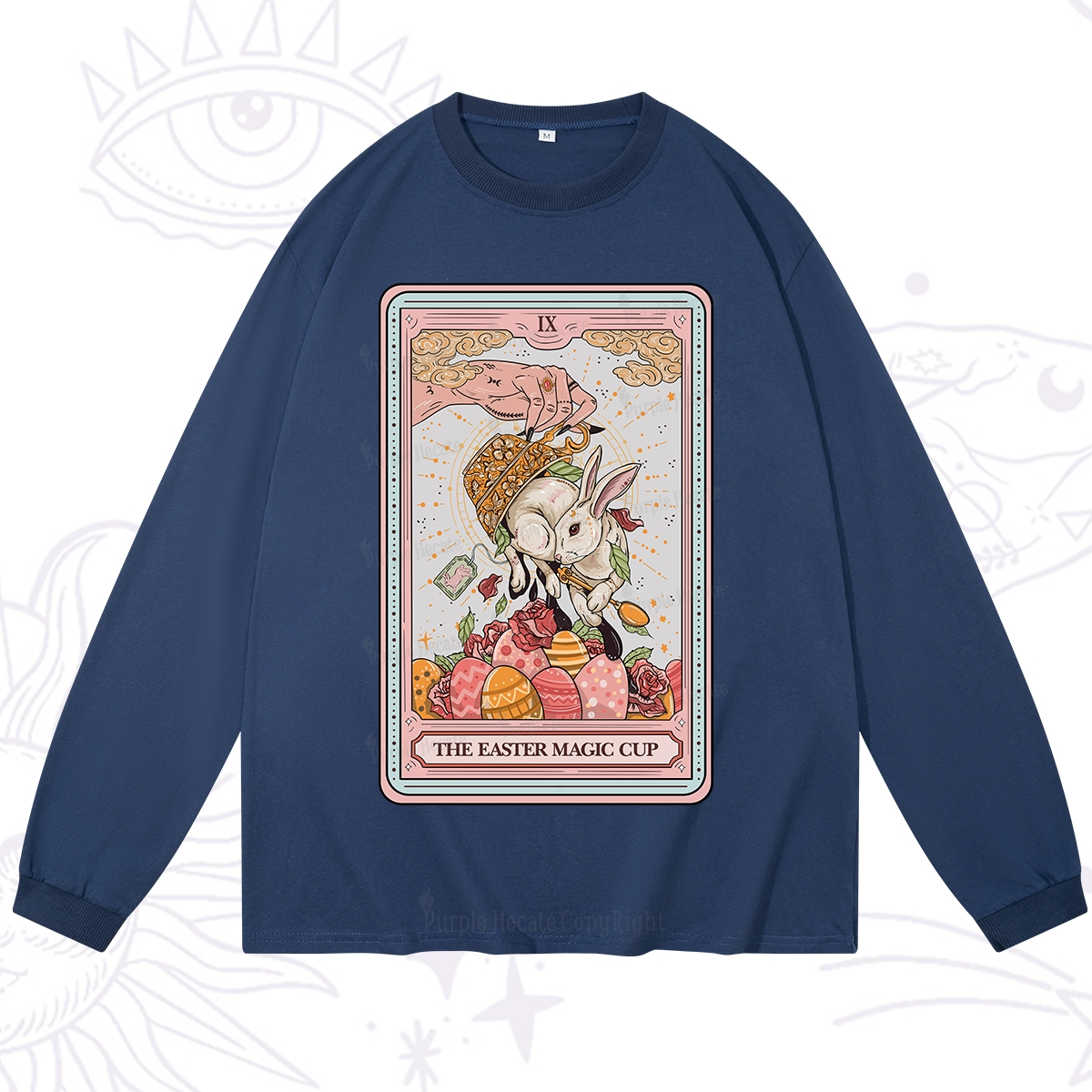 Purplehecate The Easter Magic Cup Tarot Long Sleeve T-Shirt