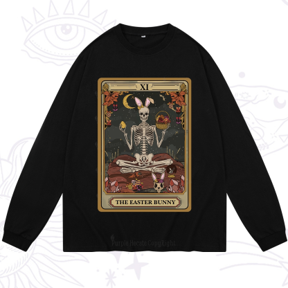Purplehecate The Easter Bunny Tarot Long Sleeve T-Shirt