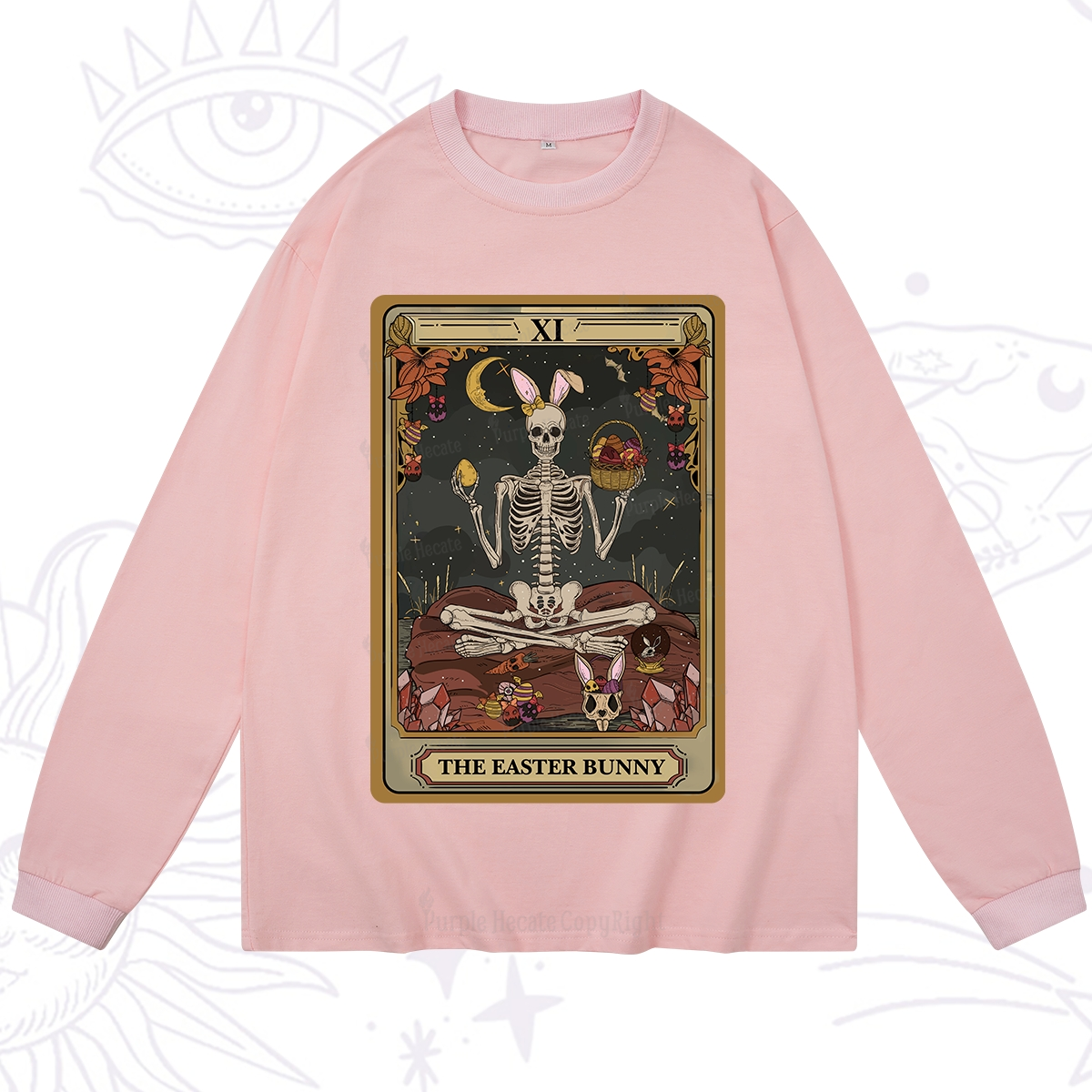 Purplehecate The Easter Bunny Tarot Long Sleeve T-Shirt