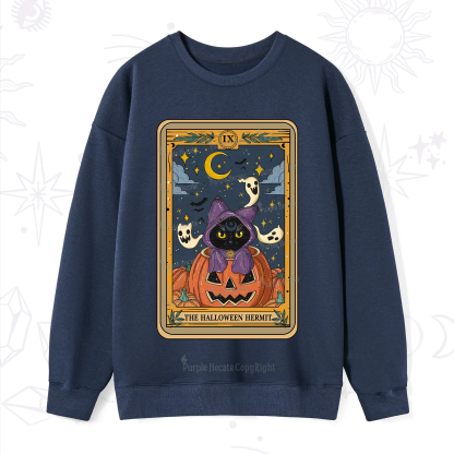 Purplehecate The Halloween Hermit Tarot Sweatshirt