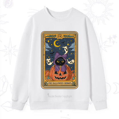 Purplehecate The Halloween Hermit Tarot Sweatshirt