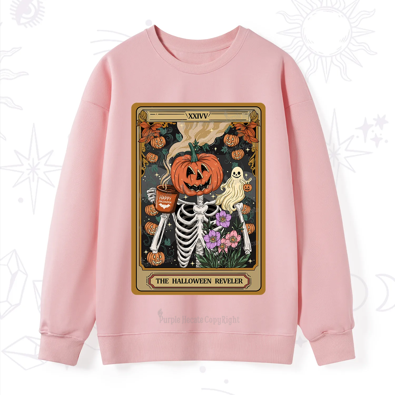 Purplehecate The Halloween Reveler Tarot Sweatshirt