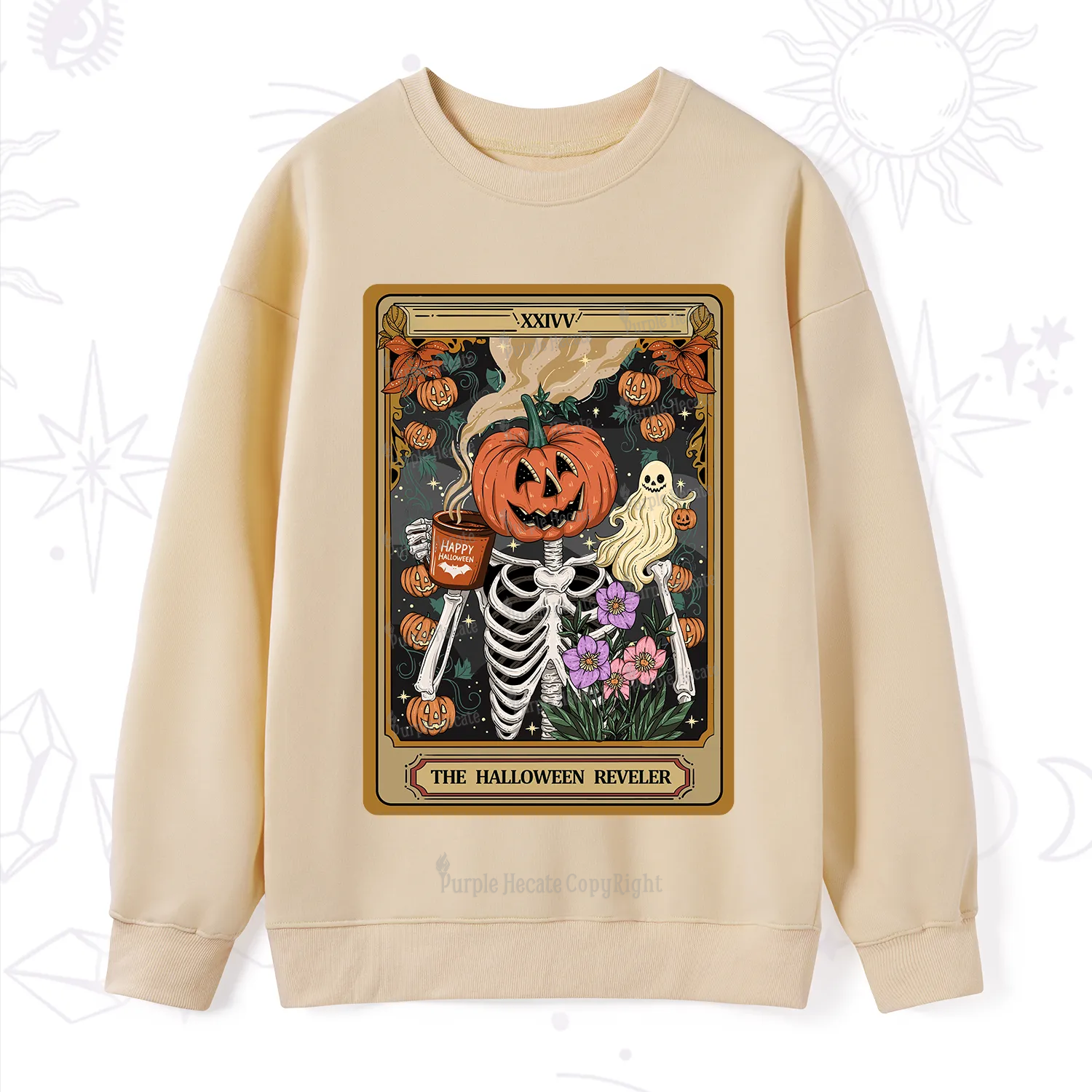 Purplehecate The Halloween Reveler Tarot Sweatshirt
