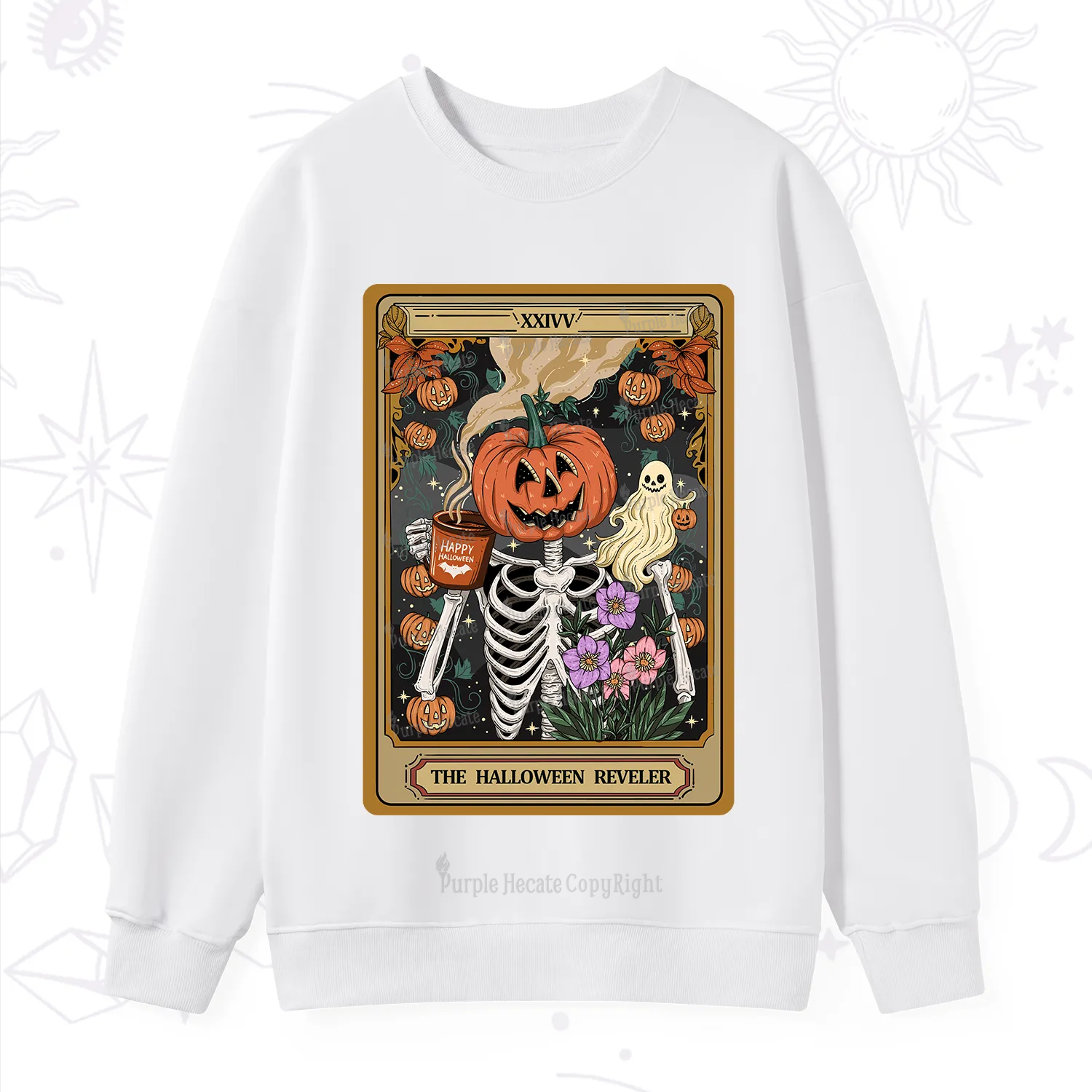 Purplehecate The Halloween Reveler Tarot Sweatshirt