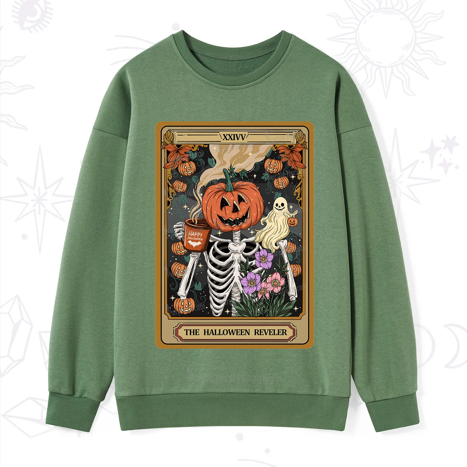 Purplehecate The Halloween Reveler Tarot Sweatshirt