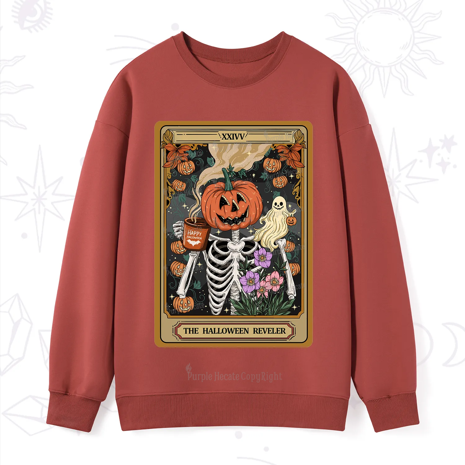 Purplehecate The Halloween Reveler Tarot Sweatshirt
