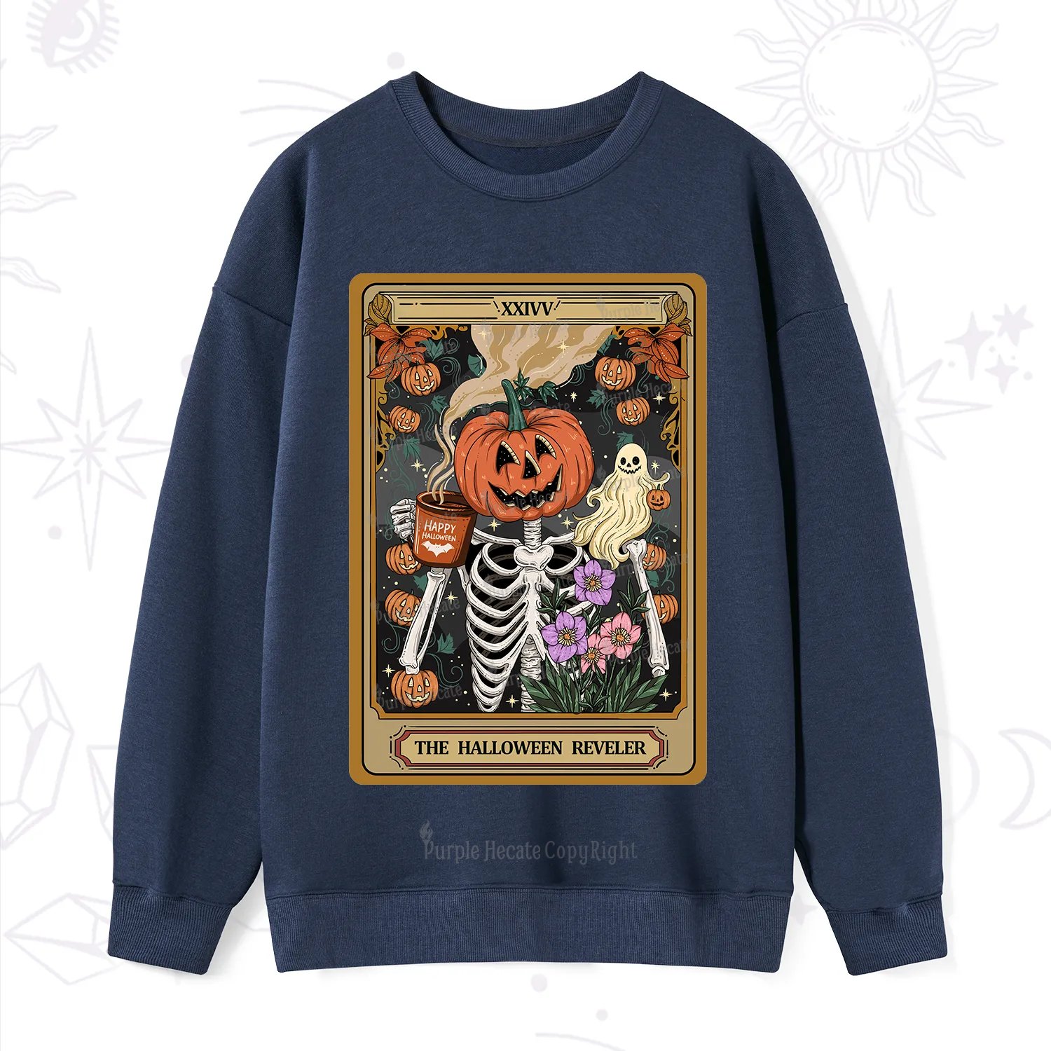 Purplehecate The Halloween Reveler Tarot Sweatshirt