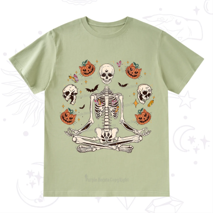 Purplehecate Funny Skeleton Halloween T-Shirt