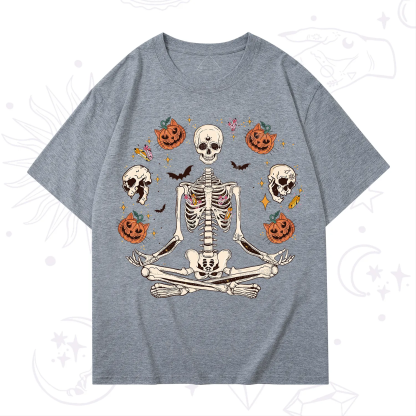 Purplehecate Funny Skeleton Halloween T-Shirt