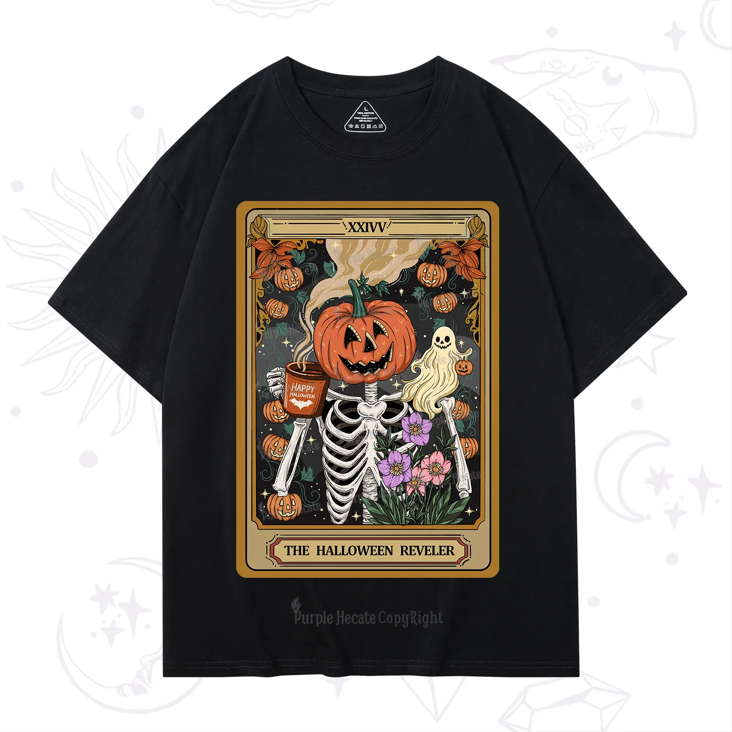 Purplehecate The Halloween Reveler Tarot T-Shirt