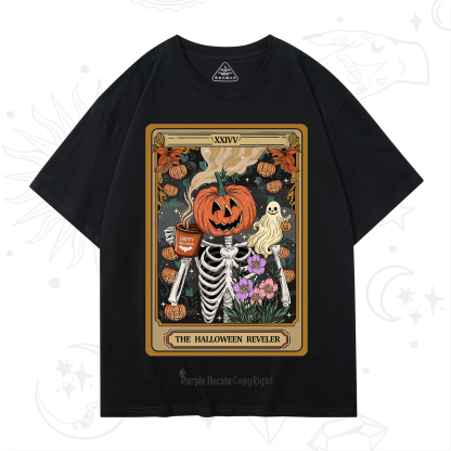 Purplehecate The Halloween Reveler Tarot T-Shirt