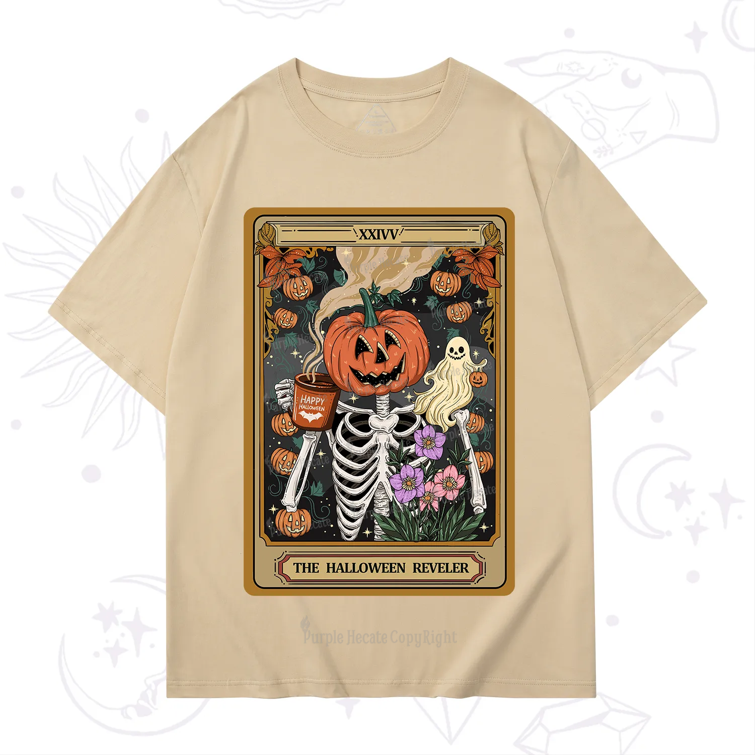 Purplehecate The Halloween Reveler Tarot T-Shirt