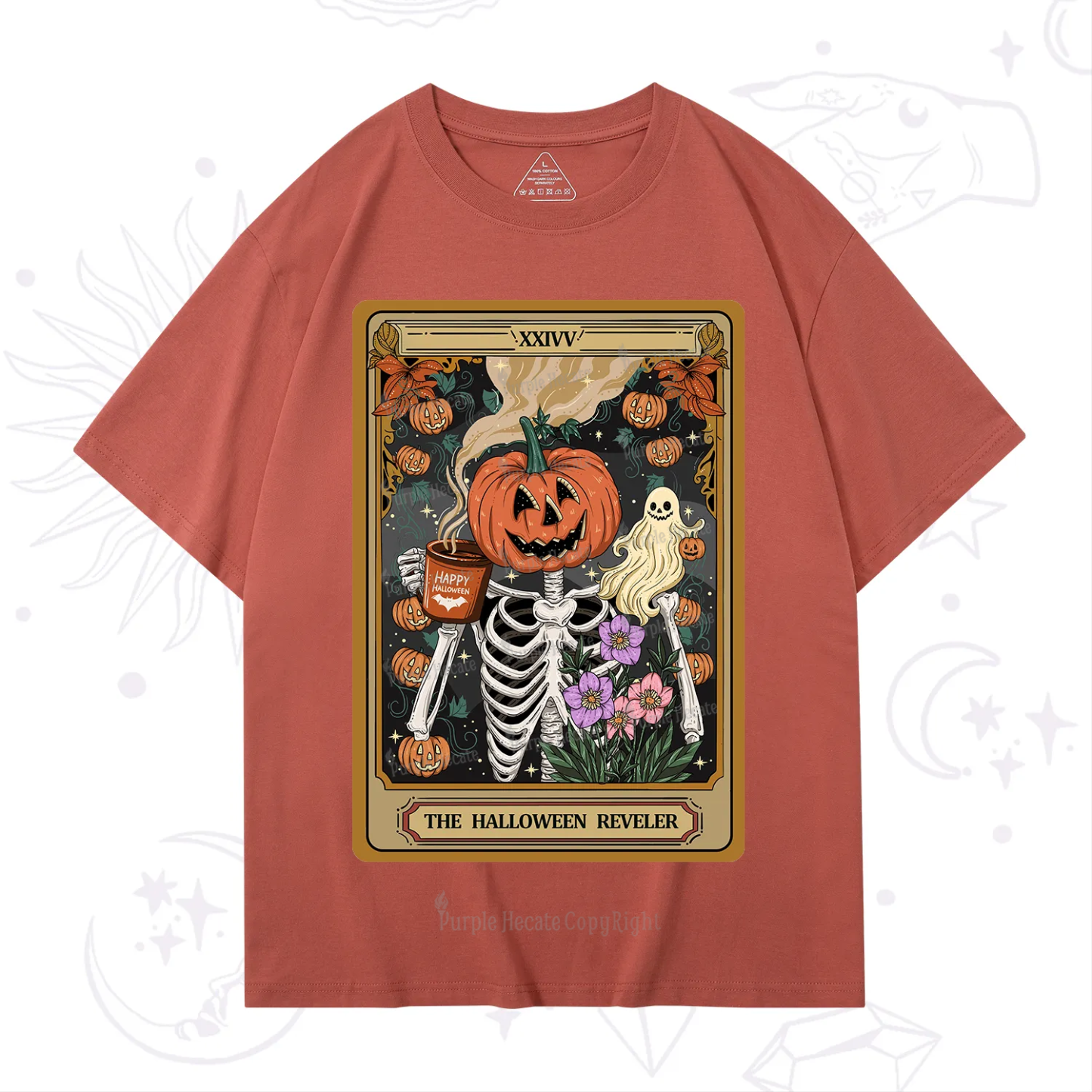 Purplehecate The Halloween Reveler Tarot T-Shirt