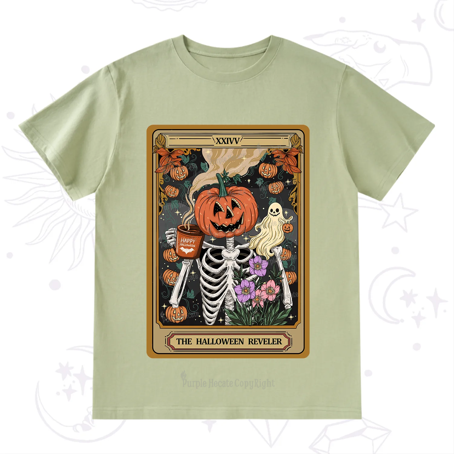 Purplehecate The Halloween Reveler Tarot T-Shirt