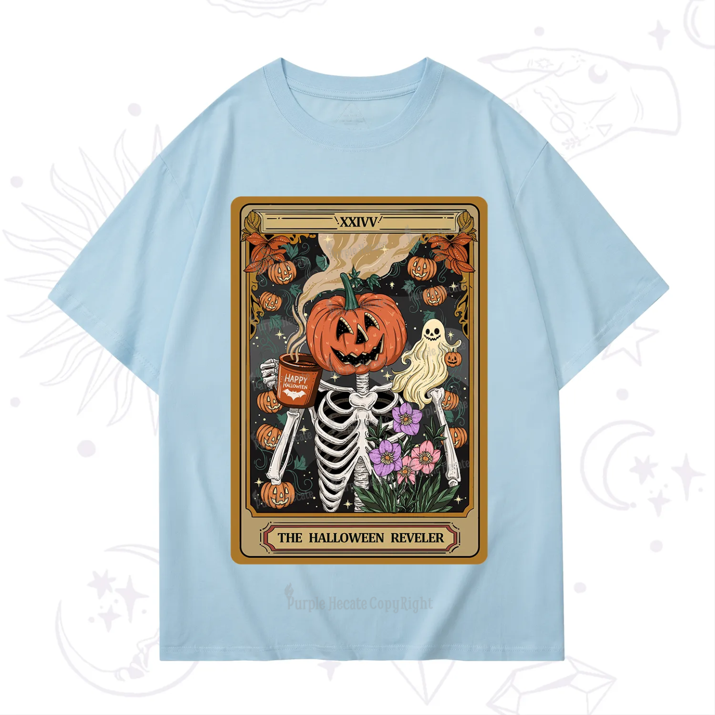 Purplehecate The Halloween Reveler Tarot T-Shirt