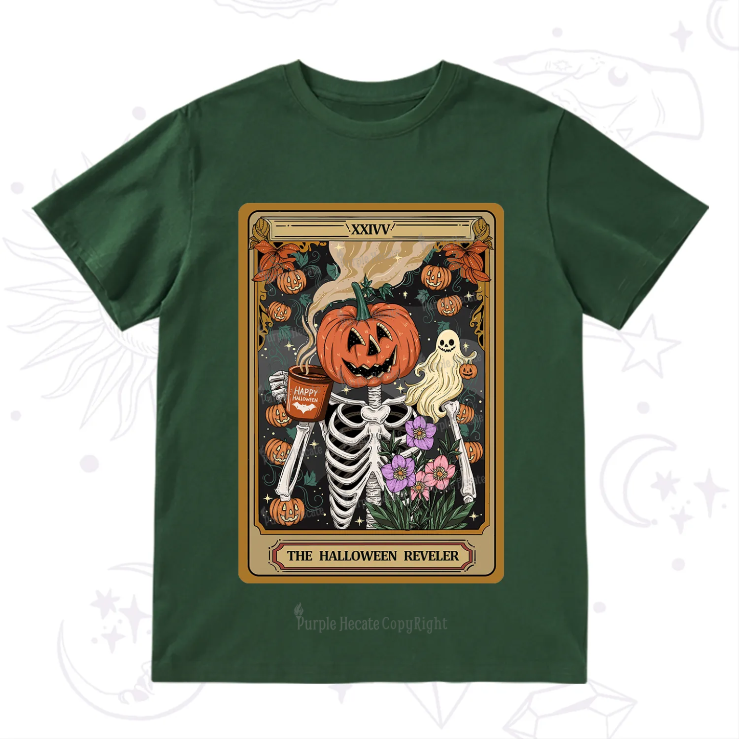 Purplehecate The Halloween Reveler Tarot T-Shirt