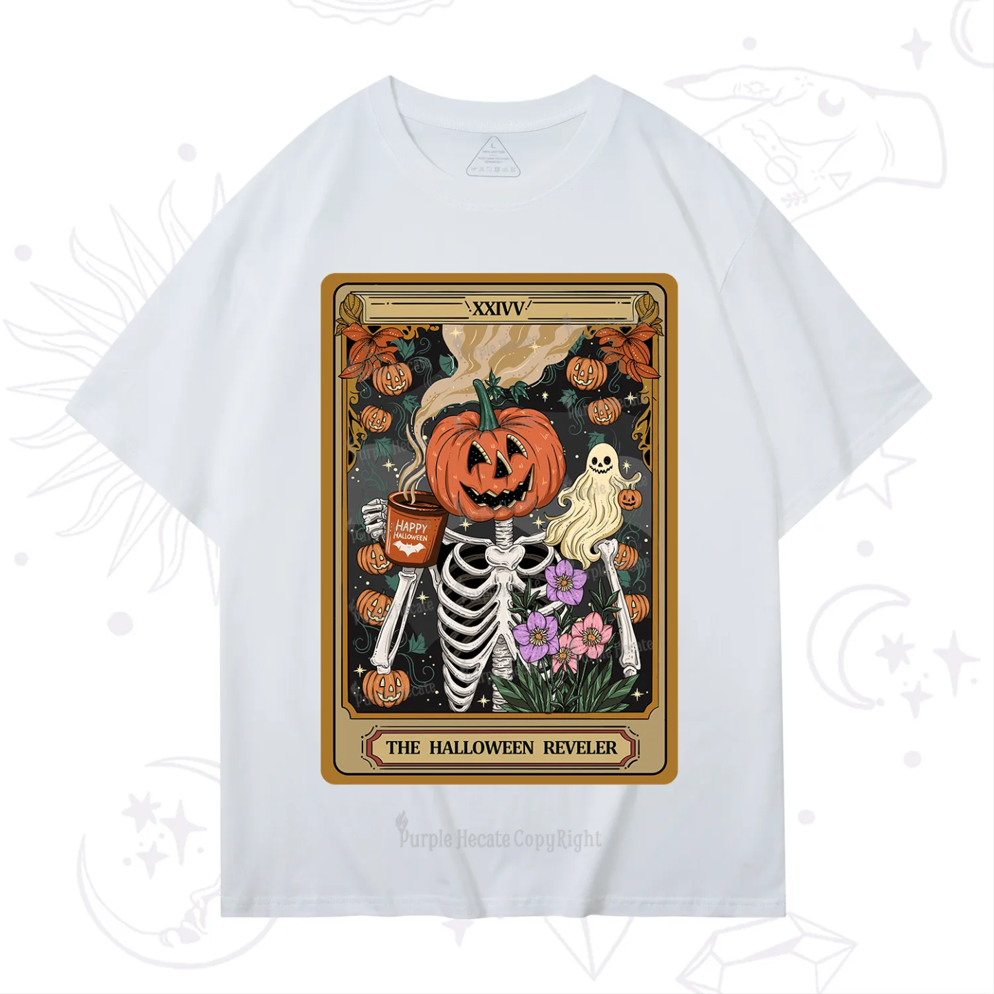 Purplehecate The Halloween Reveler Tarot T-Shirt