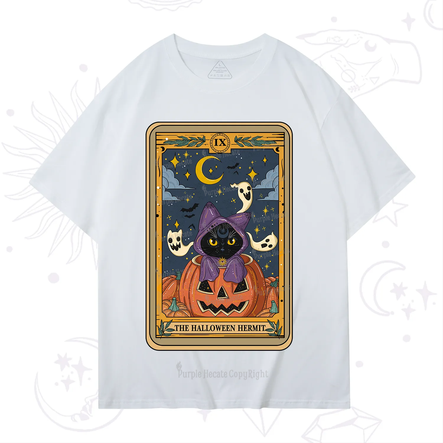 Purplehecate The Halloween Hermit Tarot T-Shirt