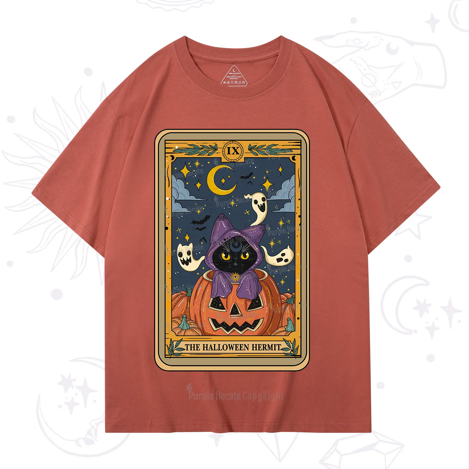 Purplehecate The Halloween Hermit Tarot T-Shirt