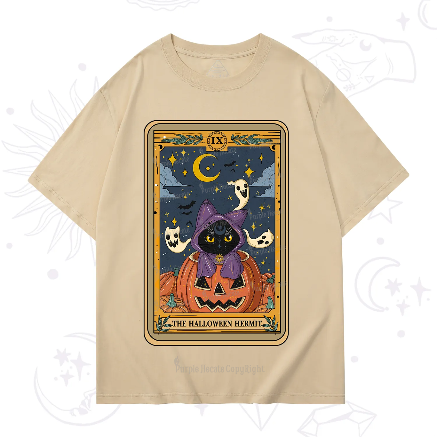 Purplehecate The Halloween Hermit Tarot T-Shirt