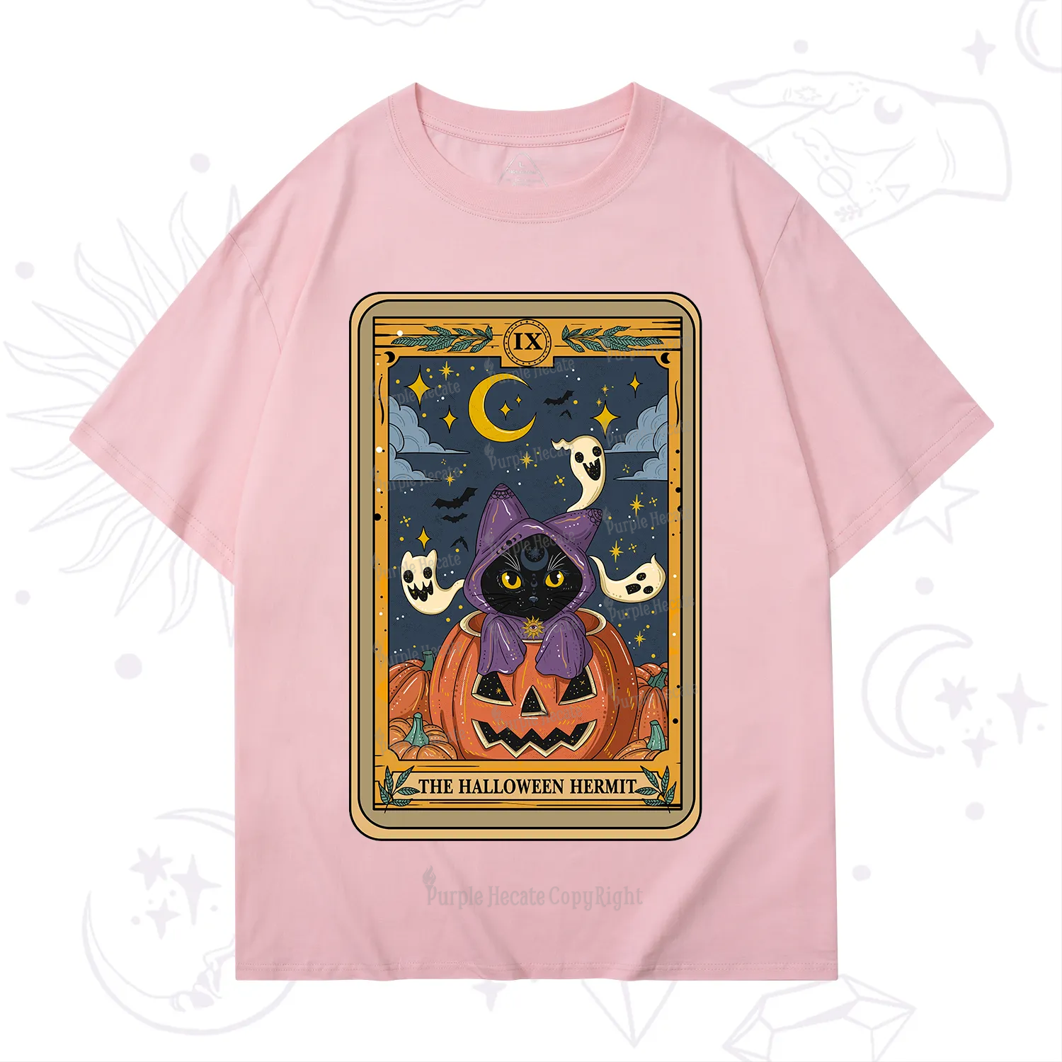 Purplehecate The Halloween Hermit Tarot T-Shirt