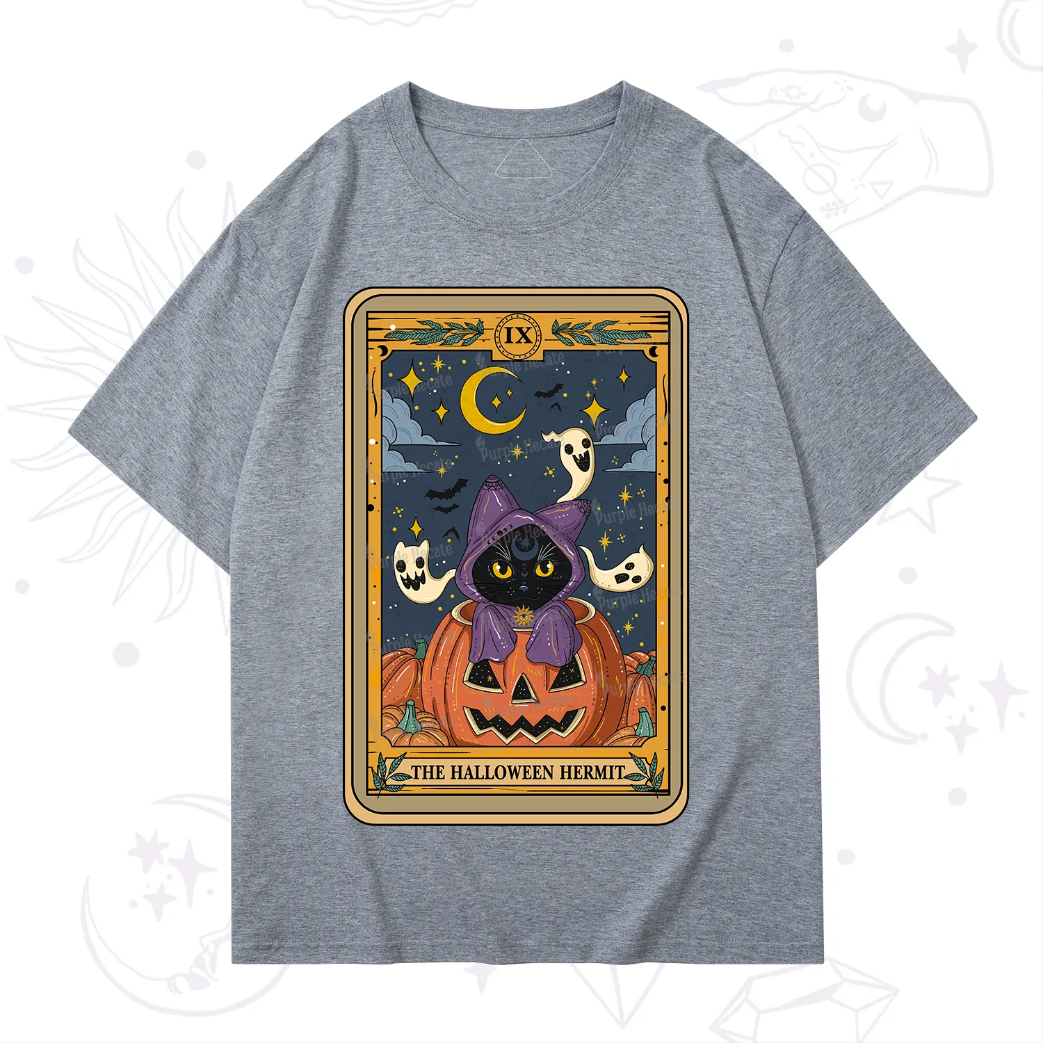 Purplehecate The Halloween Hermit Tarot T-Shirt