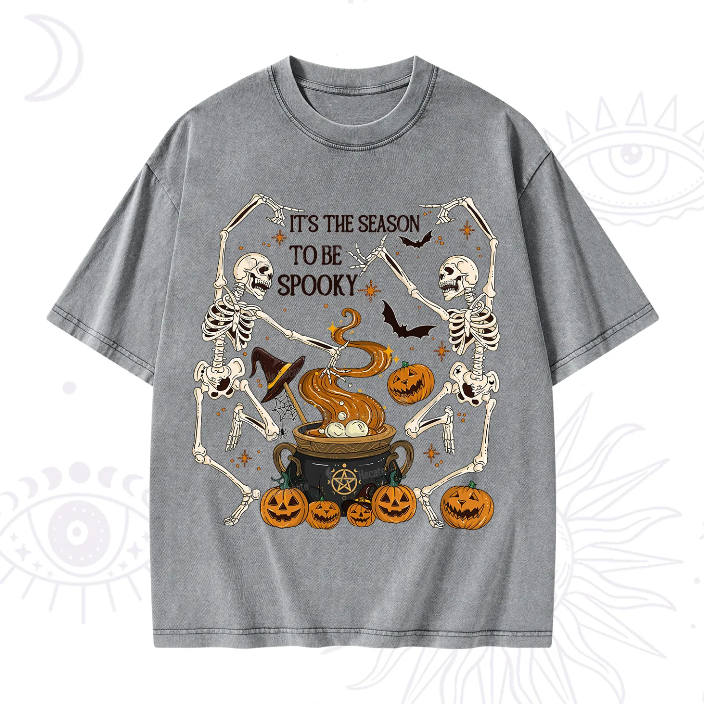 Purplehecate Halloween It's the Season to be Spooky Washed T-Shirt
