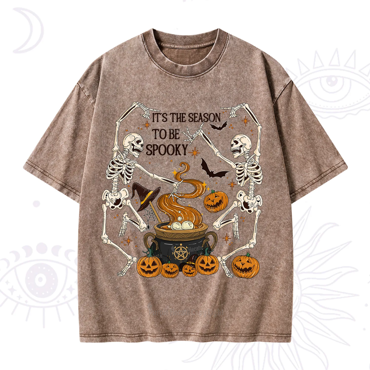 Purplehecate Halloween It's the Season to be Spooky Washed T-Shirt