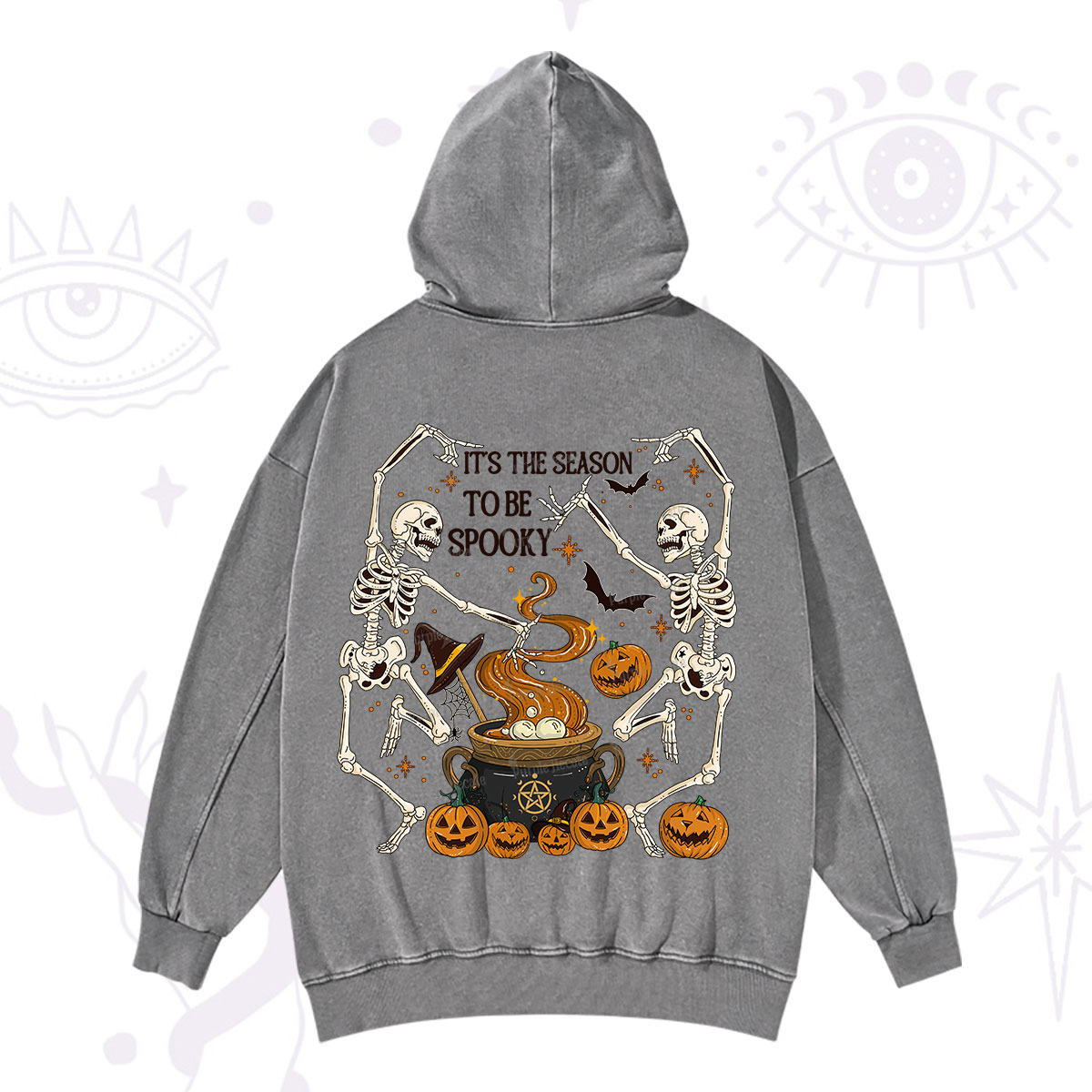 Purplehecate Halloween It's the Season to be Spooky Washed Hoodie
