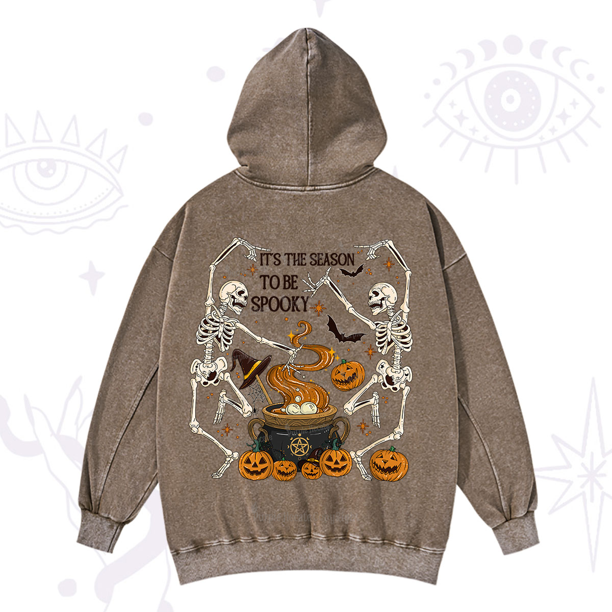 Purplehecate Halloween It's the Season to be Spooky Washed Hoodie