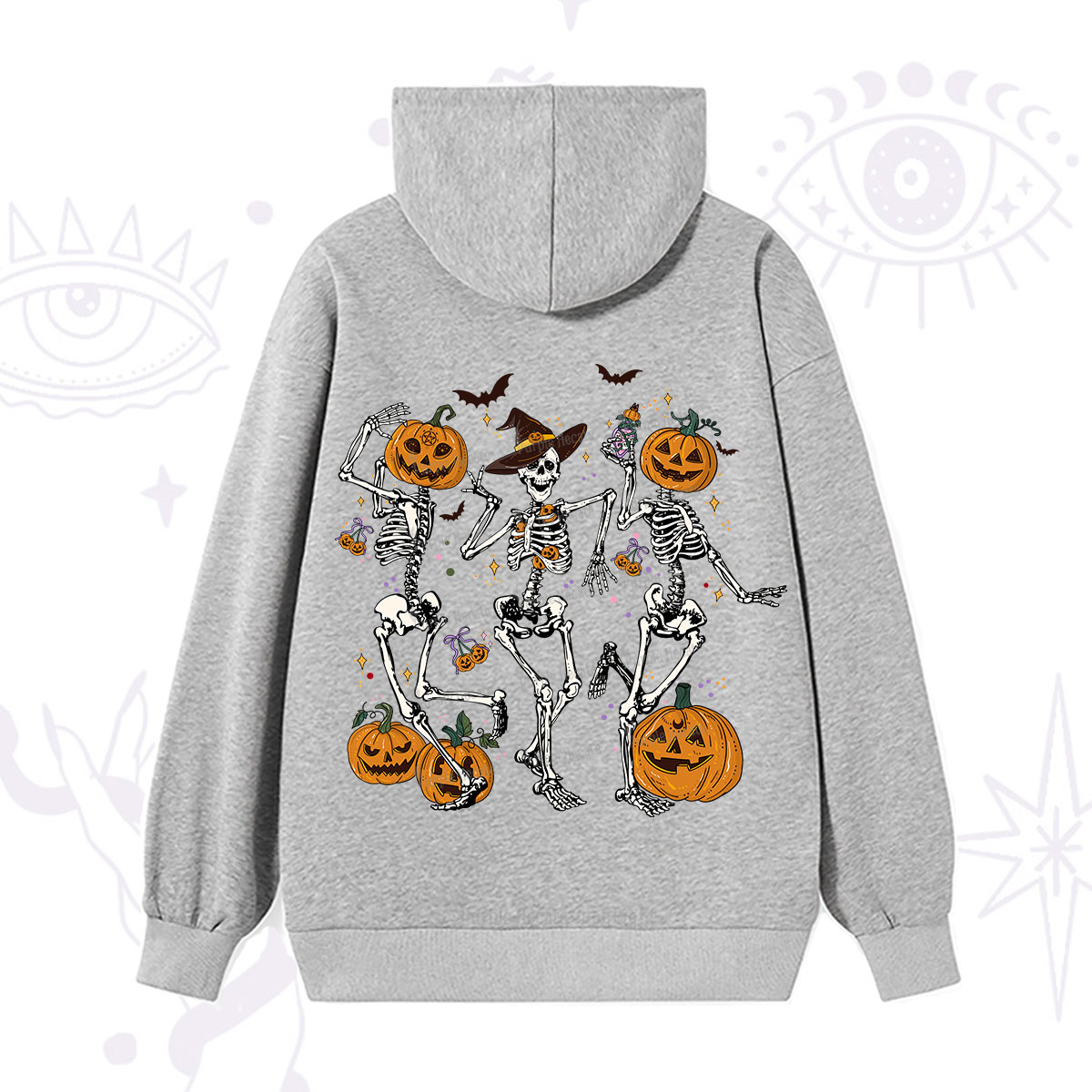 Purplehecate Pumpkin Head Skeleton Dance Halloween Hoodie