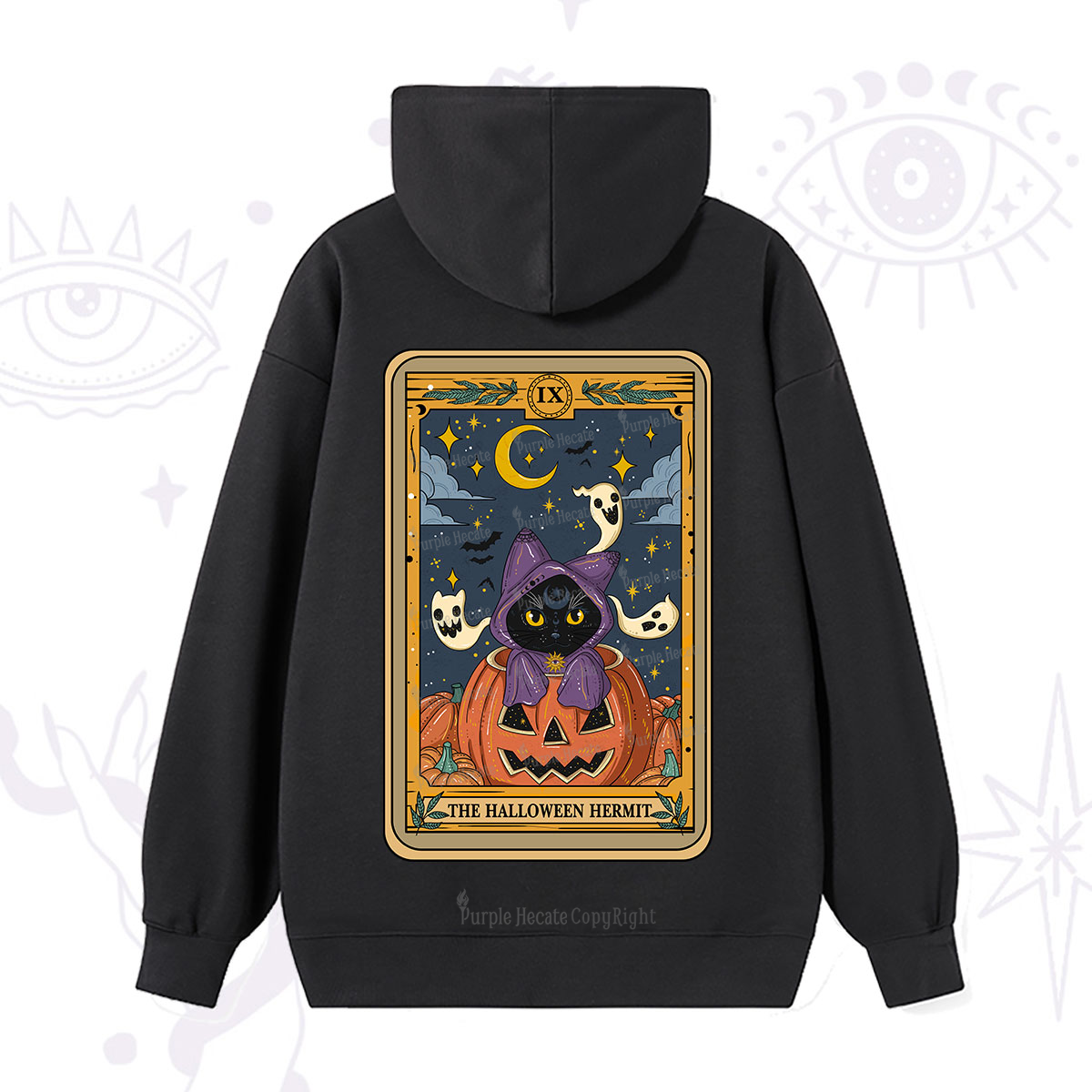 Purplehecate The Halloween Hermit Tarot Hoodie