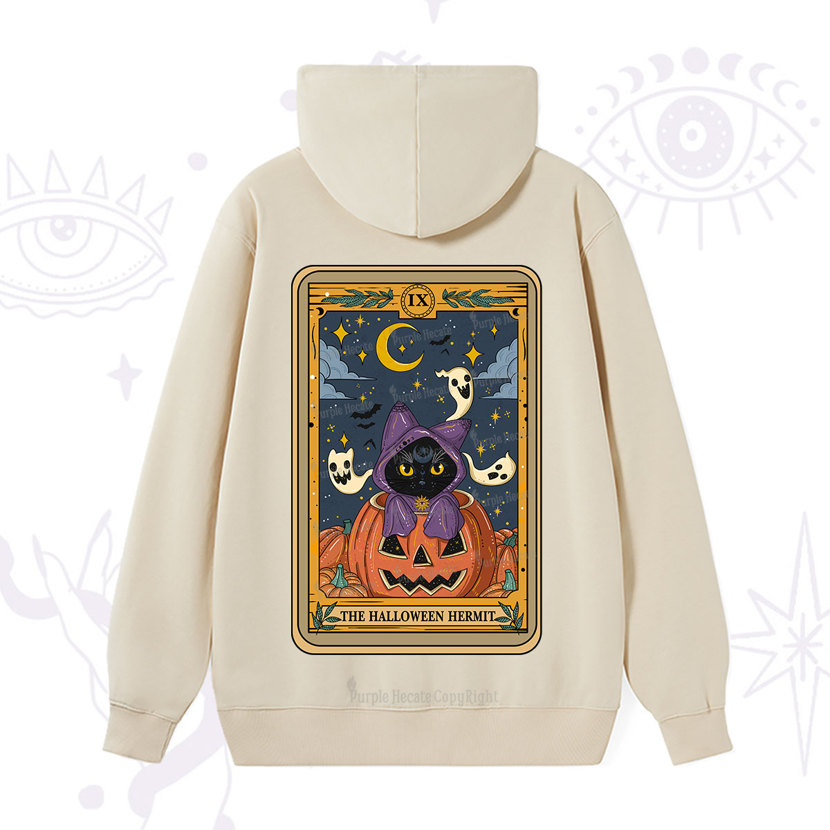 Purplehecate The Halloween Hermit Tarot Hoodie