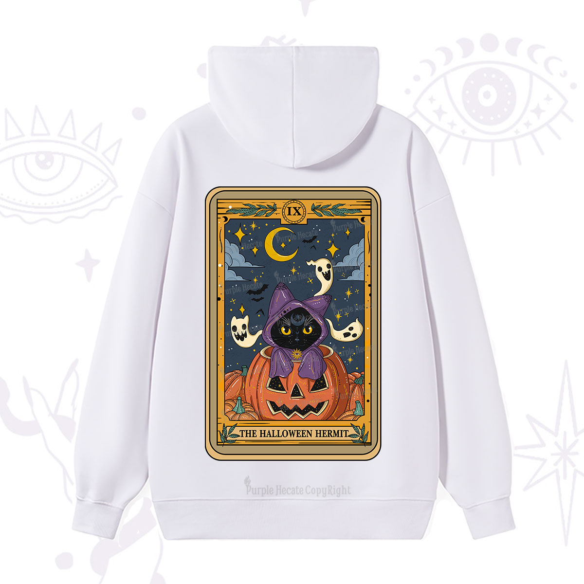 Purplehecate The Halloween Hermit Tarot Hoodie