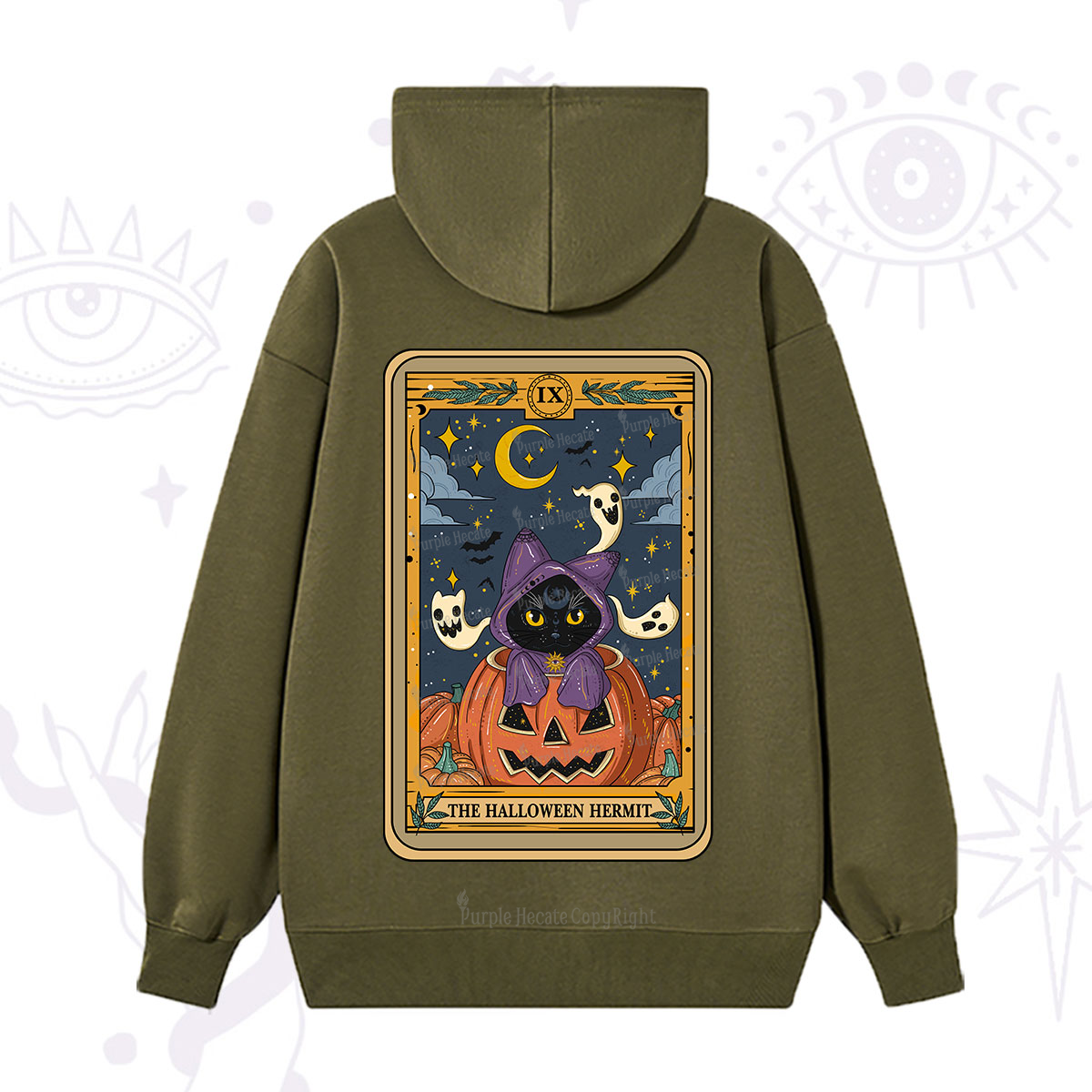 Purplehecate The Halloween Hermit Tarot Hoodie