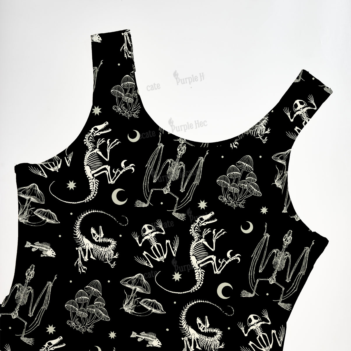 Purplehecate Prehistoric Fantasy Maxi Tank Beachwear Dress