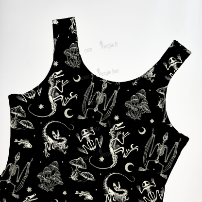 Purplehecate Prehistoric Fantasy Maxi Tank Beachwear Dress