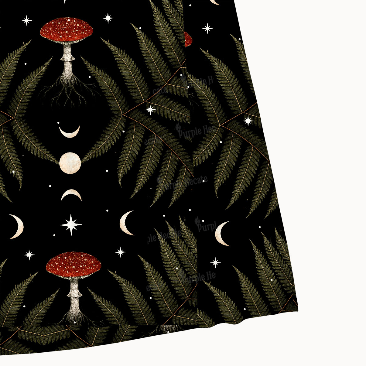 Purplehecate Moonlit Mushroom Gown Maxi Tank Beachwear Dress