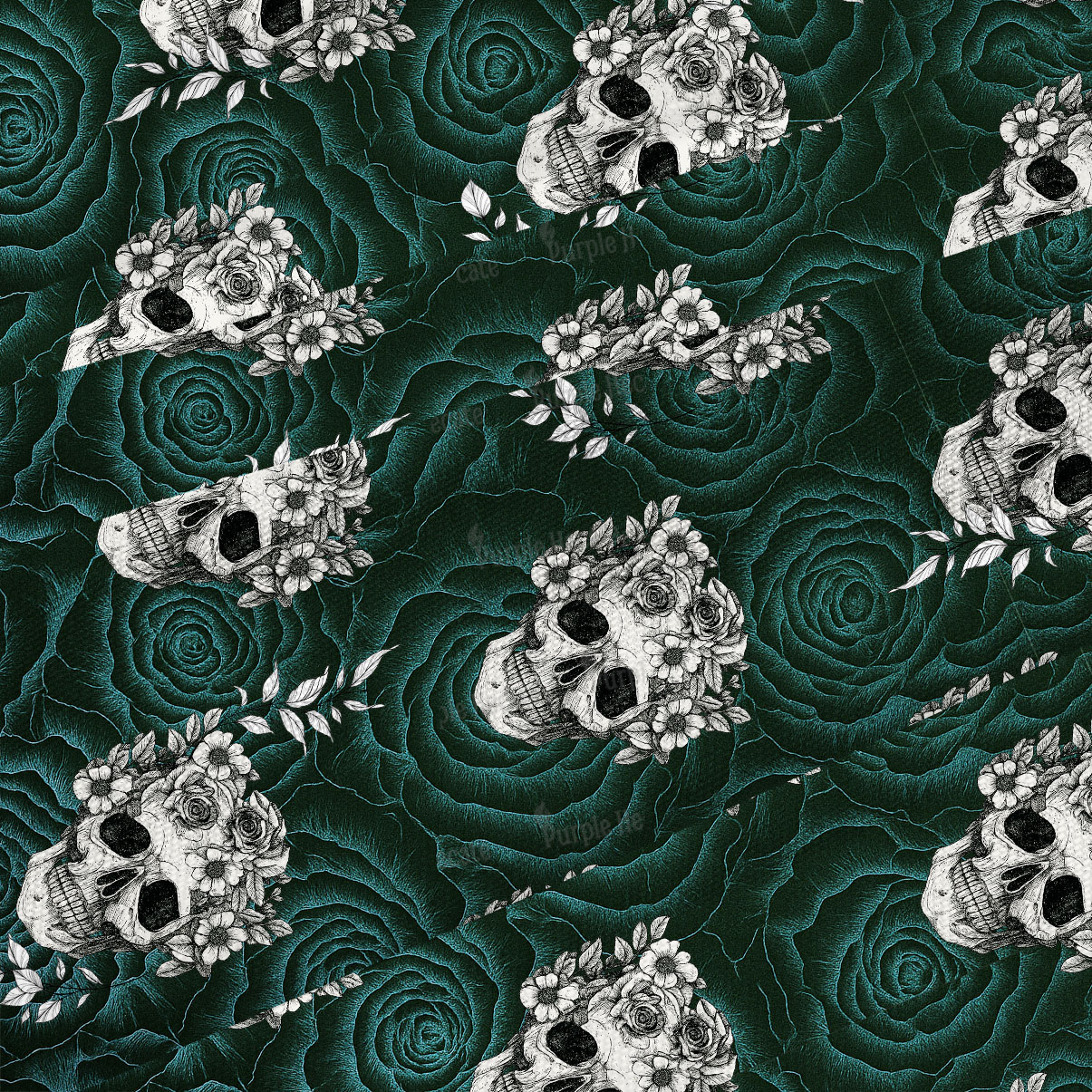 Purplehecate Rose Skull Maxi Tank Beachwear Dress