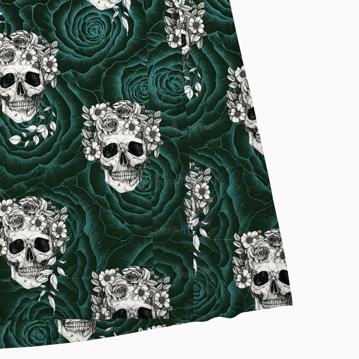 Purplehecate Rose Skull Maxi Tank Beachwear Dress