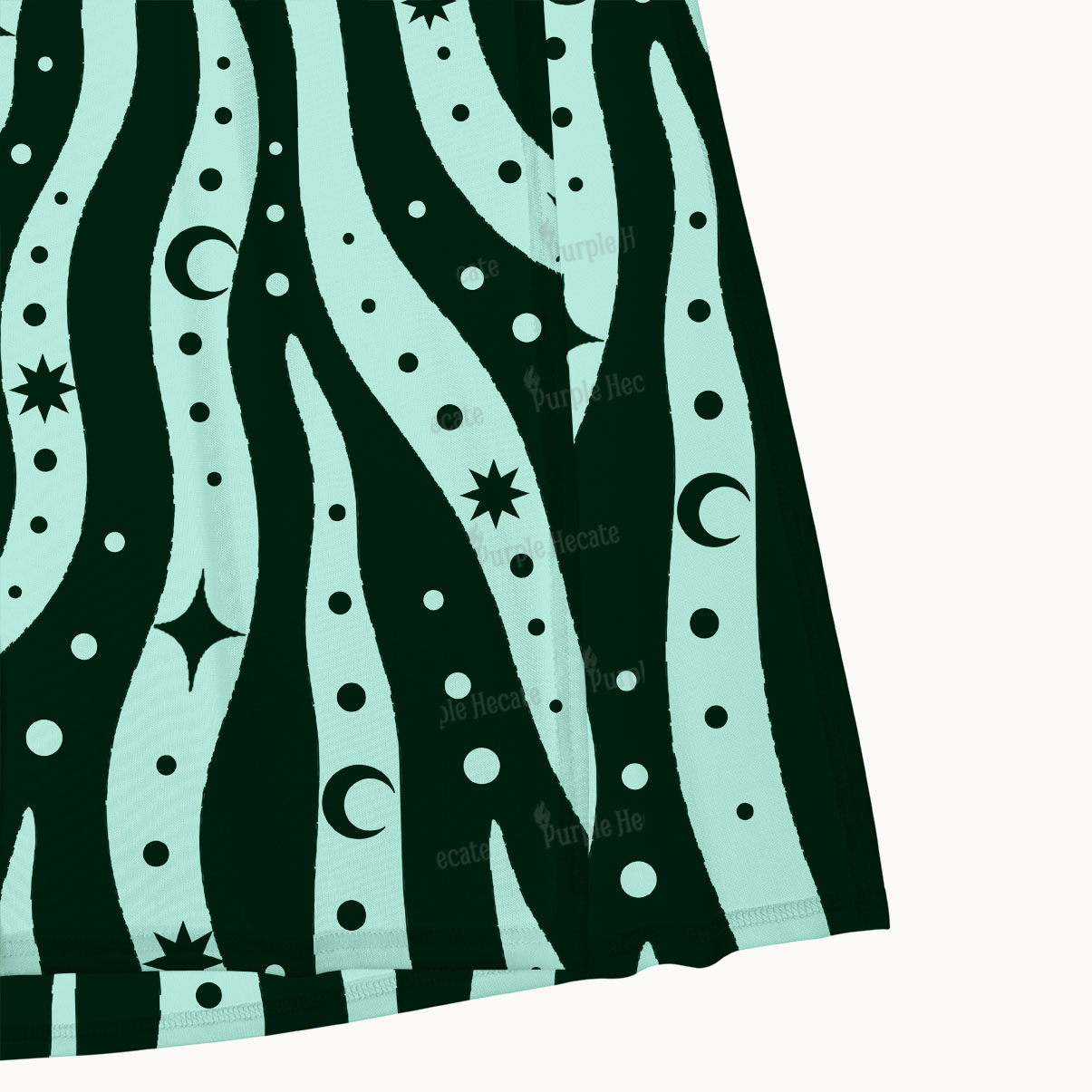 Purplehecate Green Vision Illusion Maxi Tank Beachwear Dress