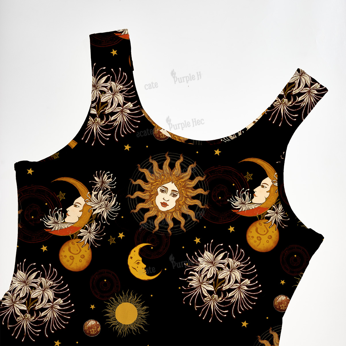 Purplehecate Stellar Symphony Maxi Tank Beachwear Dress