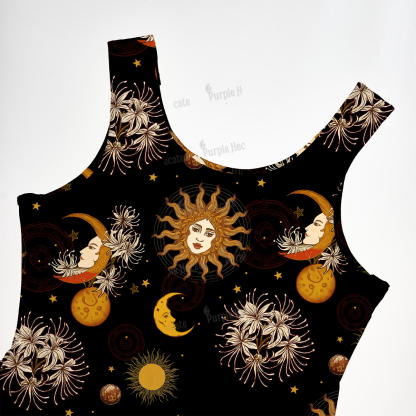 Purplehecate Stellar Symphony Maxi Tank Beachwear Dress