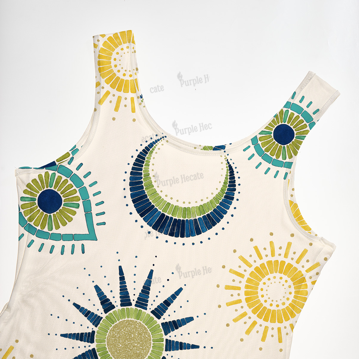 Purplehecate Sun Eye Maxi Tank Beachwear Dress